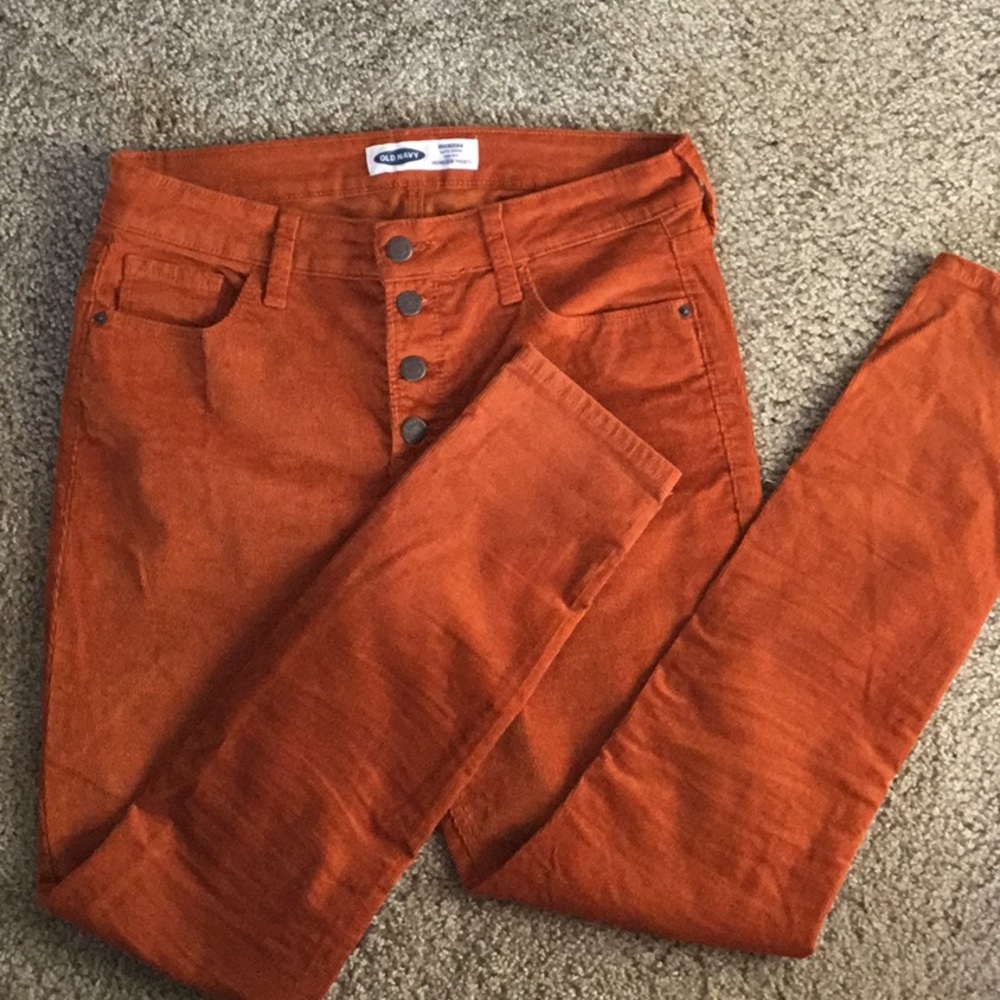 orange toned jeans // only worn twice